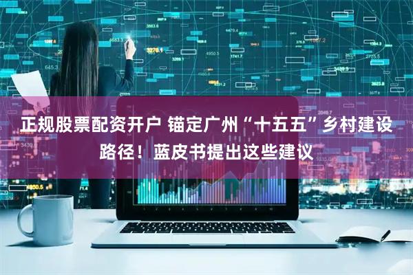 正规股票配资开户 锚定广州“十五五”乡村建设路径！蓝皮书提出这些建议